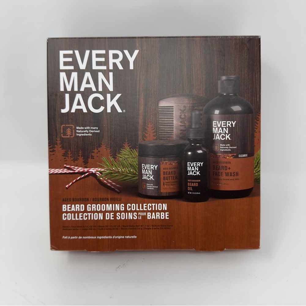 Every Man Jack Beard Grooming Collection Aged Bourbon scent